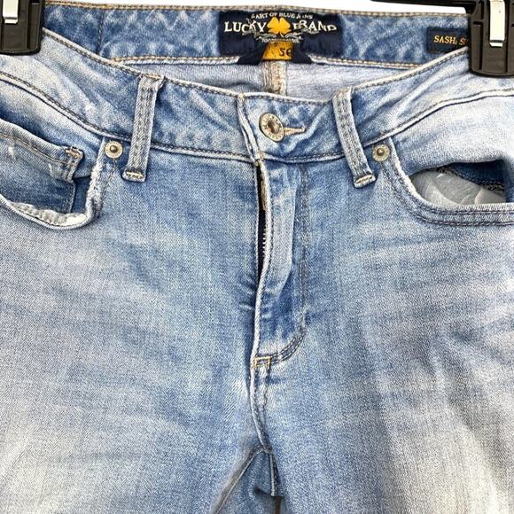 Lucky Brand Sasha Skinny Distressed Medium Wash Stretch Jeans Ankle 2 / 26 x 28 - Picture 9 of 15